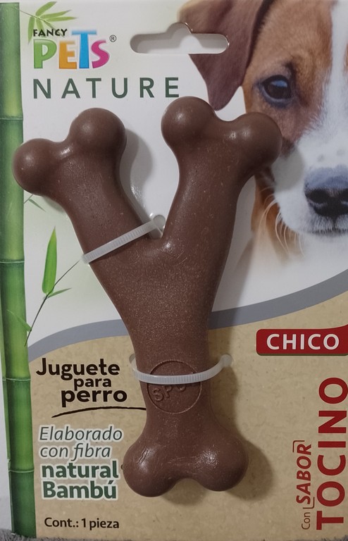 Hueso con fibra natural de bambú chico