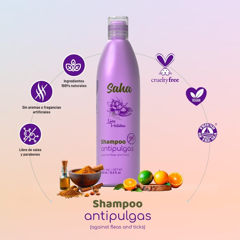 Shampoo contra pulgas y garrapatas