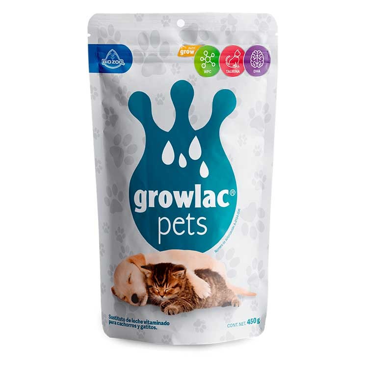 Growlac Pets sustituto de leche 450gr