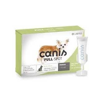 Canis Fullspot de 0 a 4kg desparasitante interno y externo. Pipeta