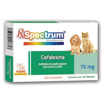 Cefalexina 75mg 30 tabletas