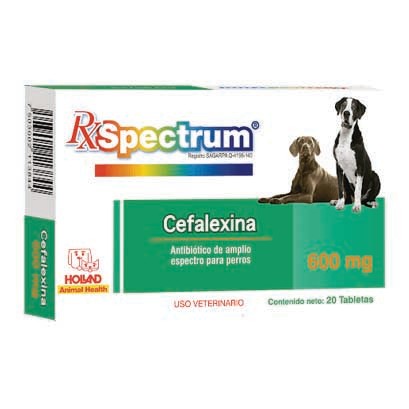 Cefalexina 600mg 20 tabletas