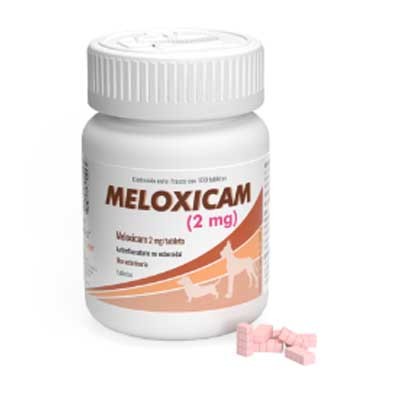 Meloxicam 2mg. Frasco con 100 tabletas fraccionables. Alphachem
