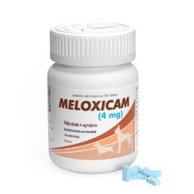 Meloxicam 4mg. Frasco con 100 tabletas fraccionables. Alphachem
