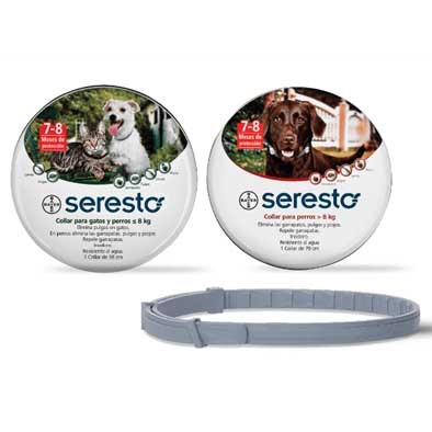 Seresto. Collar antipulgas chico para perro y gato
